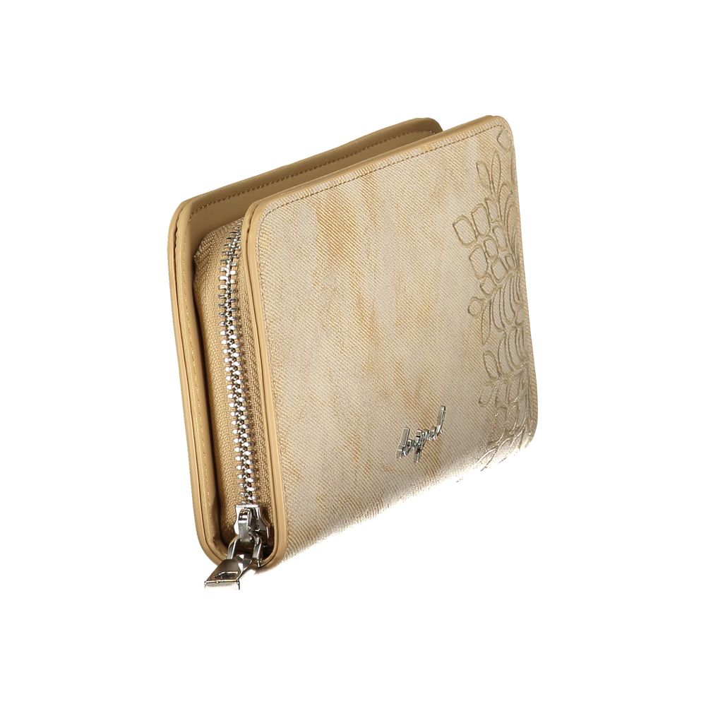 Desigual SIERRA SAND FIONA Beige Polyurethane Wallet for Women