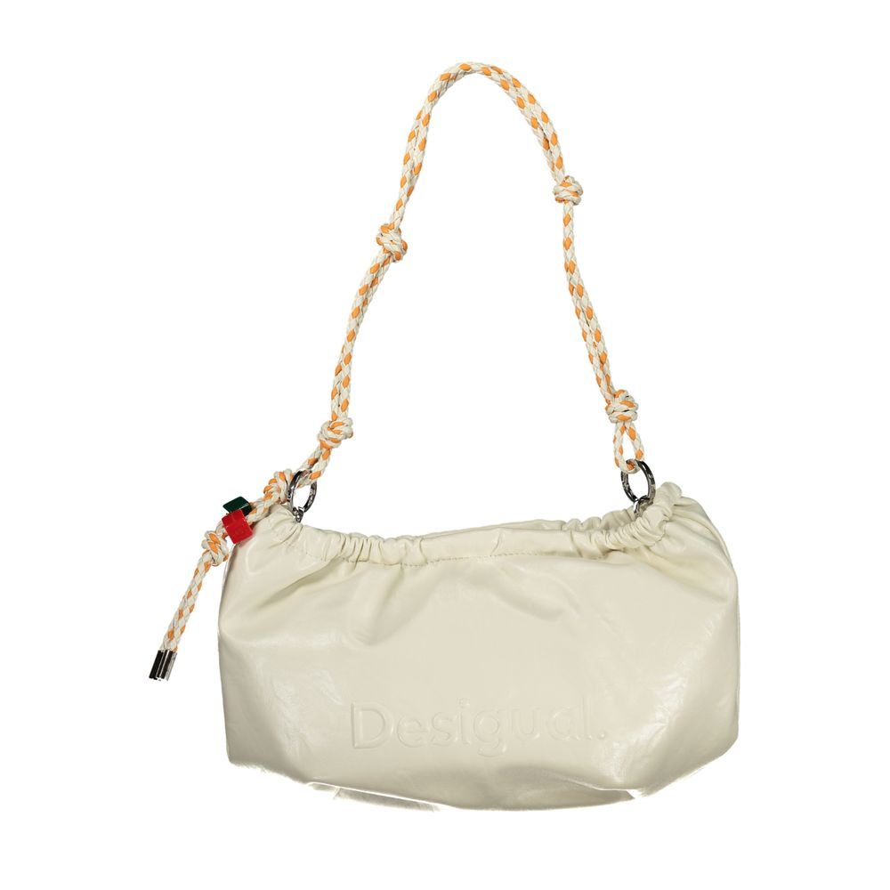 Desigual Half Logo Waverly Ecru Handbag for Women