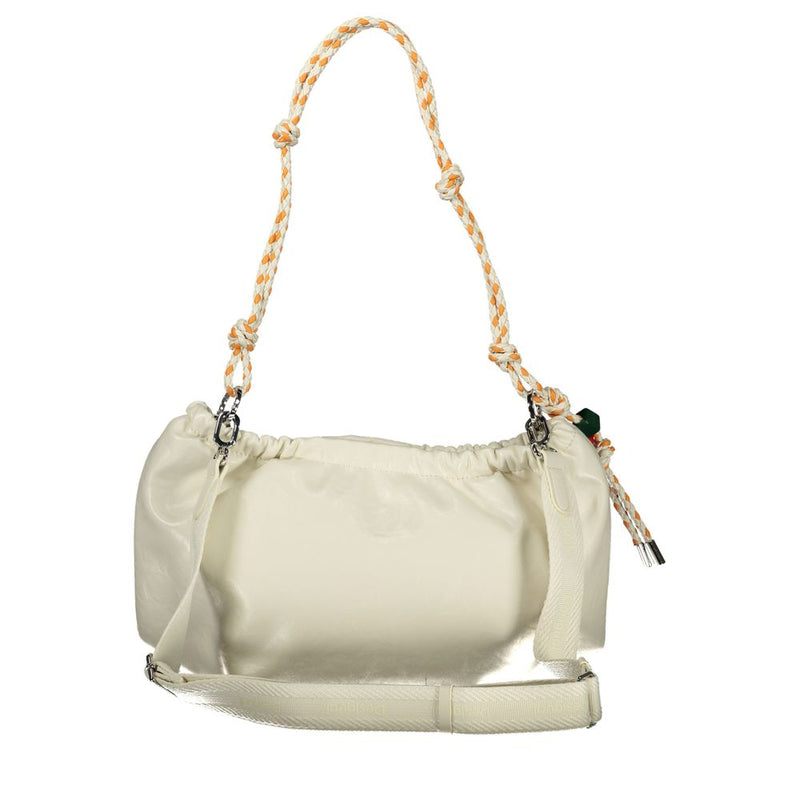Desigual Ecru Half Logo Waverly Handbag for Women