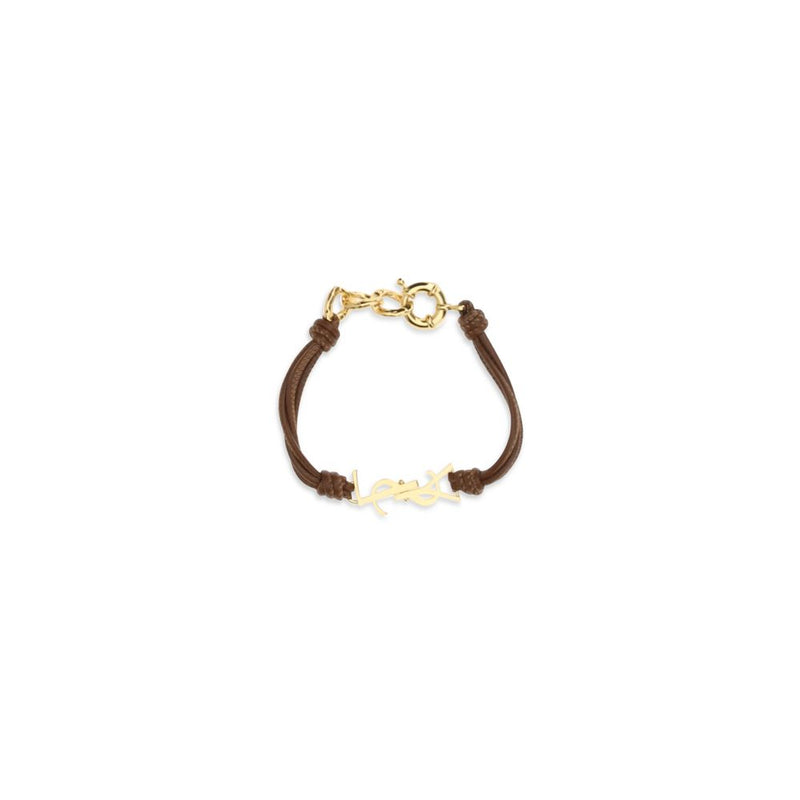 Bracelet Saint Laurent Bicolor en Cuir de Veau Bos Taurus