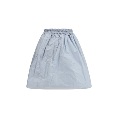 Prada Blue Silk Long Skirt