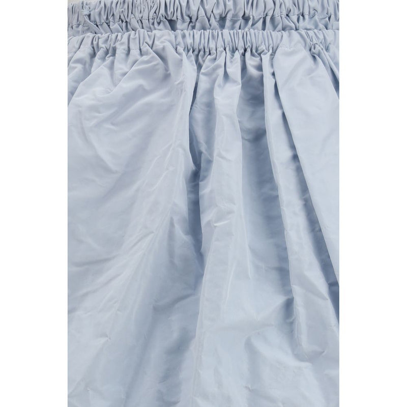 Prada Blue Silk Long Skirt - Elegant Taffetà Design