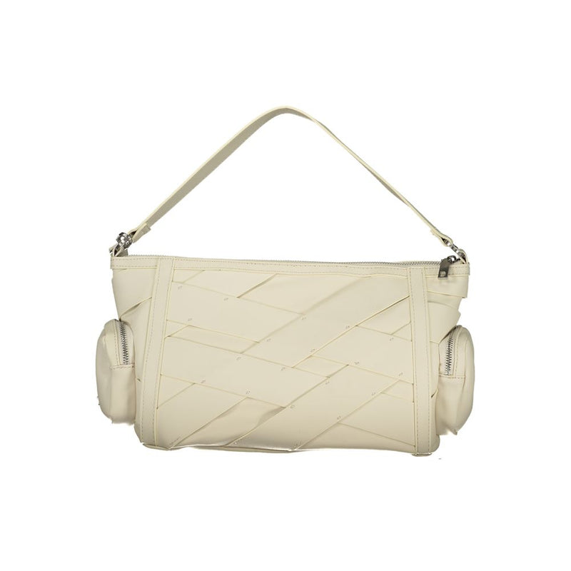 Desigual Chrome Habana Bag - White Polyurethane Women's Shoulder Bag