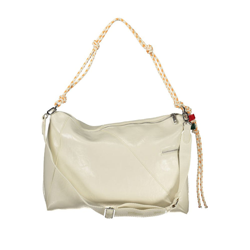Desigual Half Logo Bag Leiria 2.0 - Ecru Handbag for Women