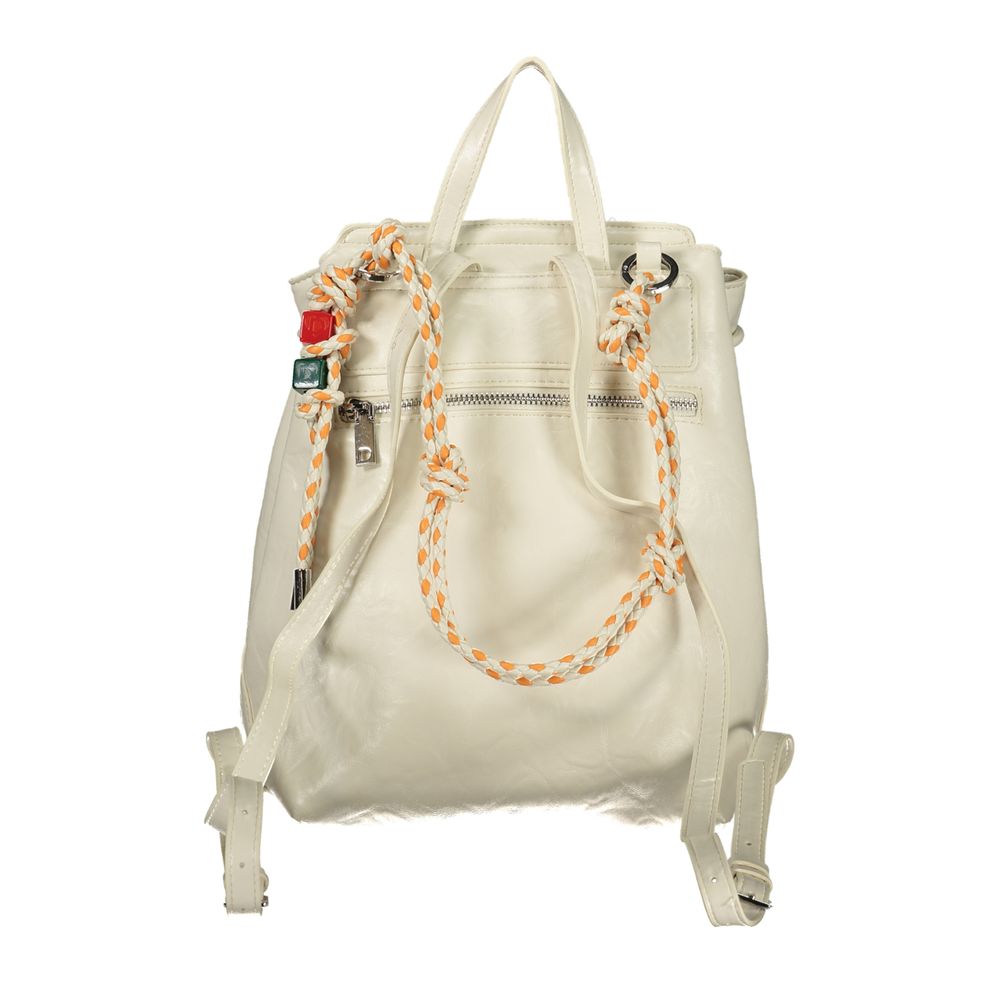 Desigual Luena Mini Ecru Backpack for Women