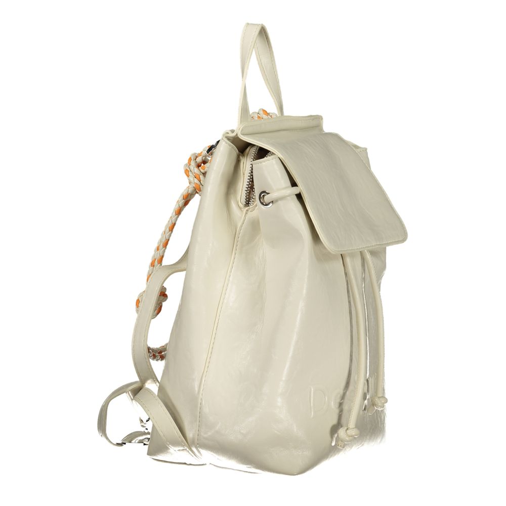 Desigual Luena Mini Ecru Backpack for Women