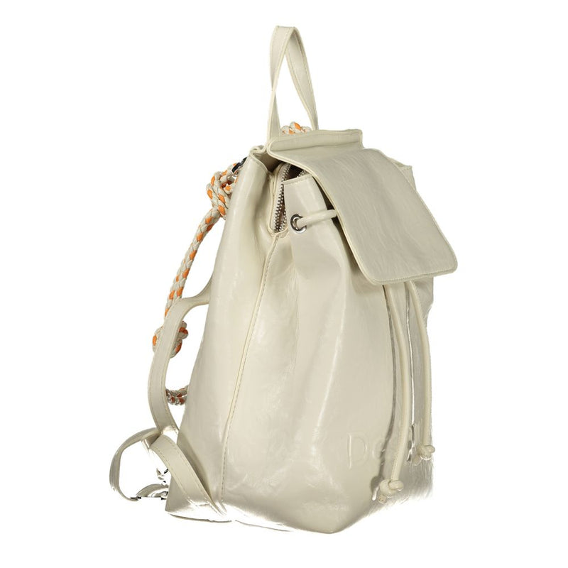 Desigual Luena Mini Ecru Backpack for Women
