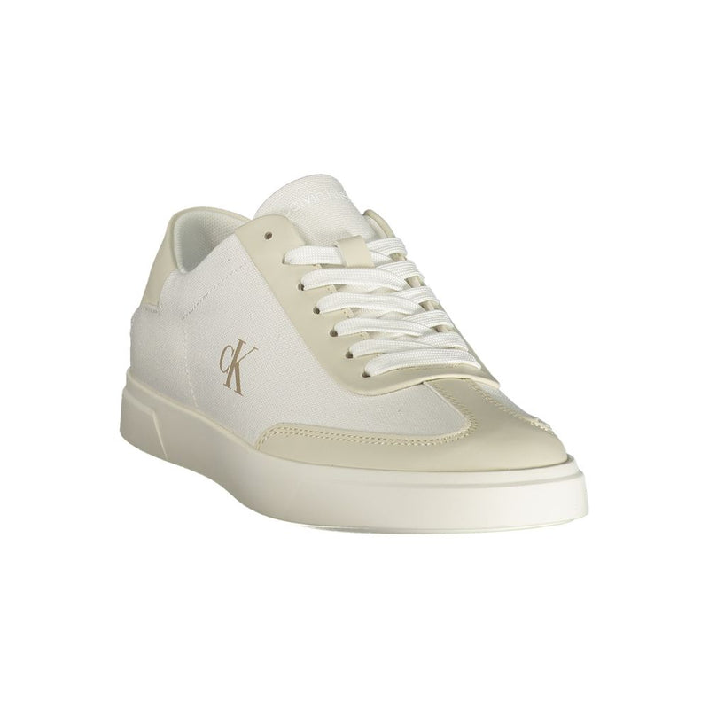 Calvin Klein White Polyester Athletic Sneakers for Women