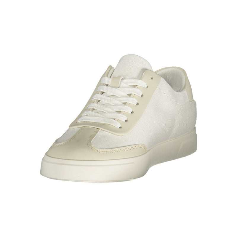 Calvin Klein White Polyester Athletic Sneakers for Women