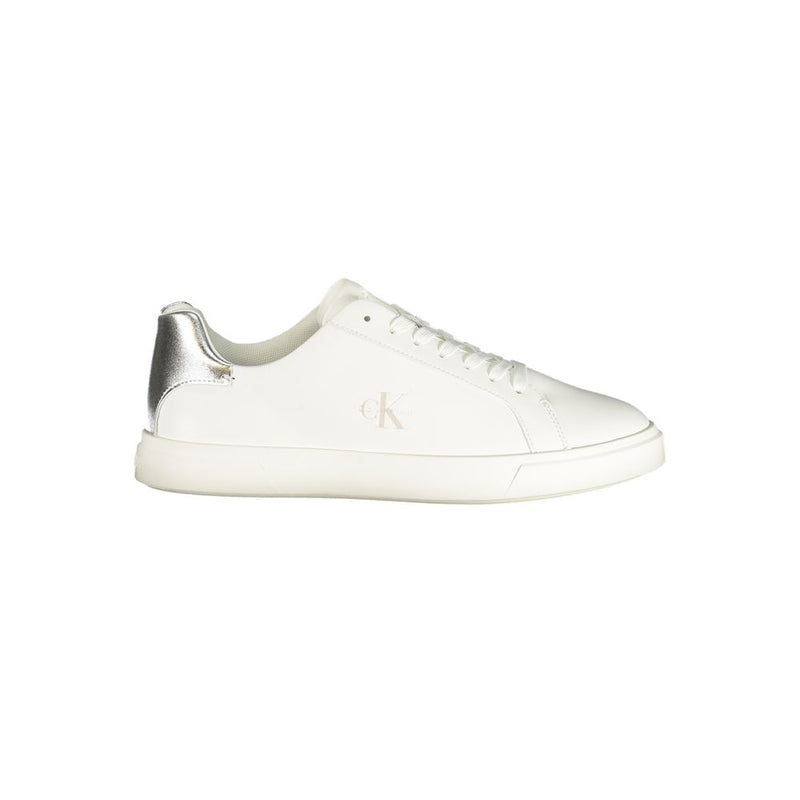 Calvin Klein White Polyester Low Top Sneakers for Women