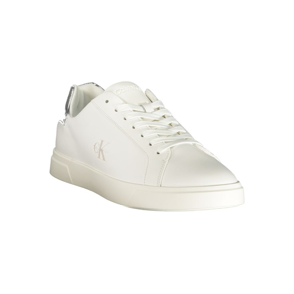 Calvin Klein White Polyester Low Top Sneakers for Women