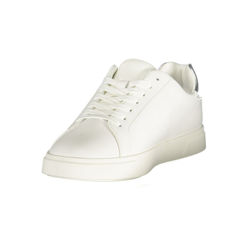 Calvin Klein White Polyester Low Top Sneakers for Women