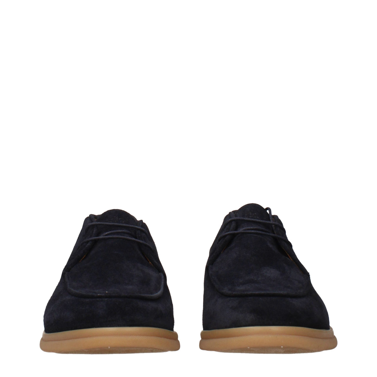 Eleventy Blue Leather Oxfords and Derbies for Men