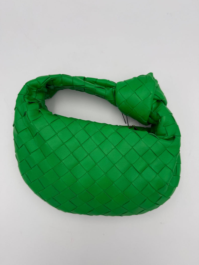 Bottega Veneta Jodie Mini Green Handbag - Elegant & Versatile