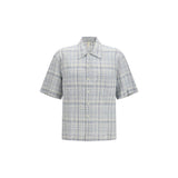 Chemise à Motifs en Coton Bleu Adam de Sunflower