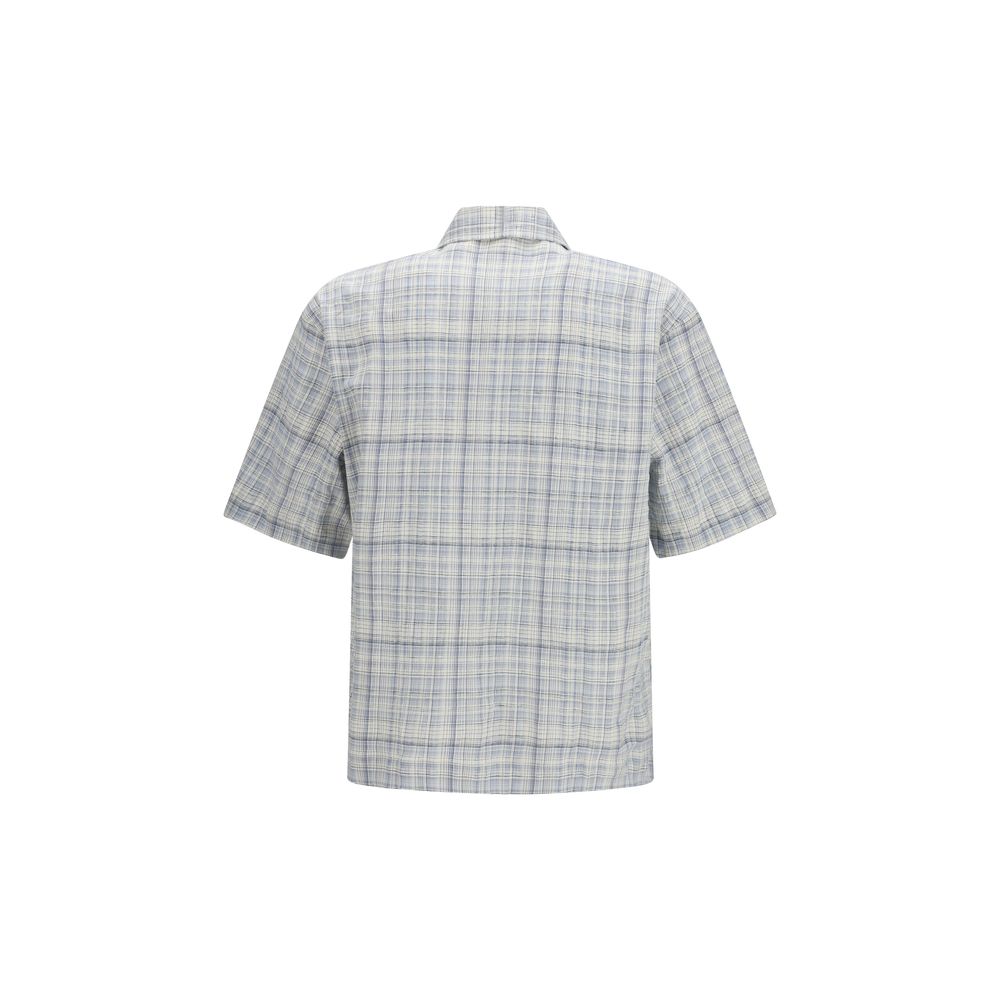 Chemise à Motifs en Coton Bleu Adam de Sunflower