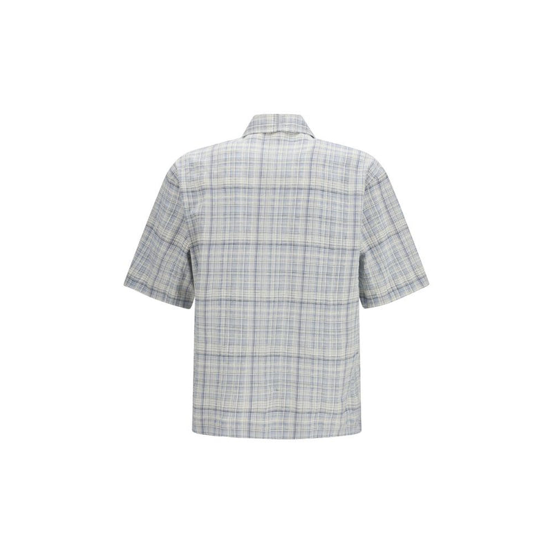 Chemise à Motifs en Coton Bleu Adam de Sunflower