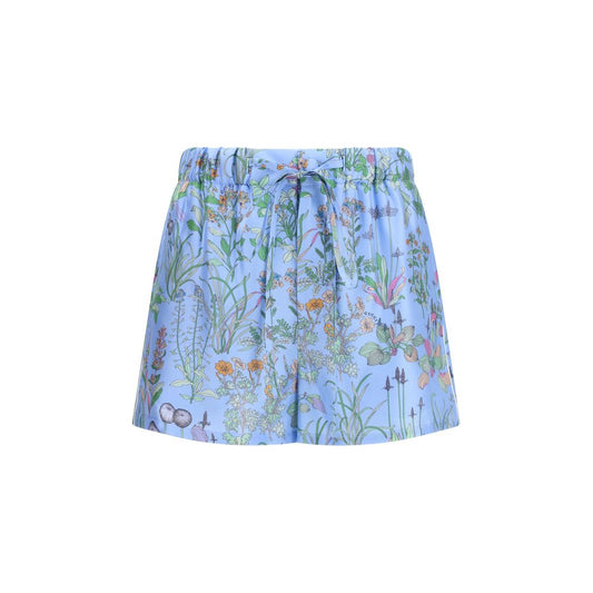 Gucci Blue Silk Bermuda Shorts - Cruise 2026 Collection