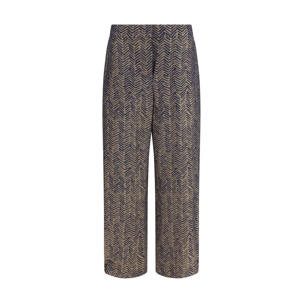 Giorgio Armani Brown Viscose Casual Pants - Elegance & Comfort