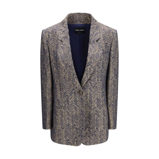 Giorgio Armani Beige Viscose Blazer for Women
