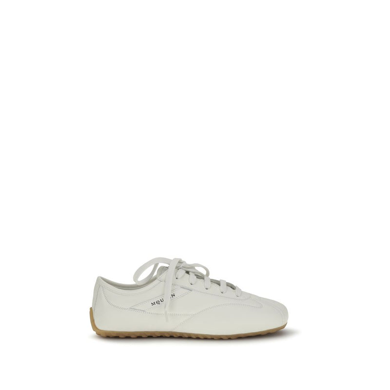 Alexander McQueen White Calf Leather Bos Taurus Sneakers