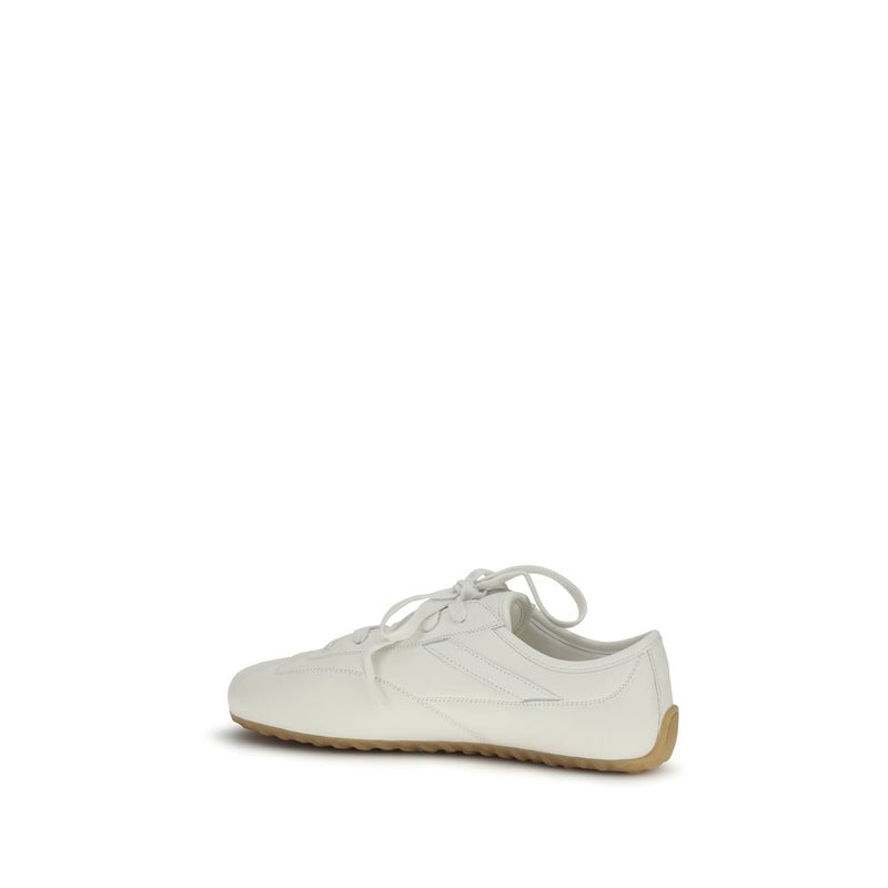 Alexander McQueen White Calf Leather Bos Taurus Sneakers