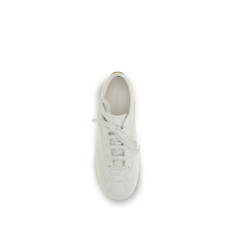 Alexander McQueen White Calf Leather Bos Taurus Sneakers