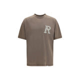 Represent Western Initial Brown Cotton T-Shirt for Men