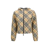 Veste Croisée Réversible en Polyester Beige Burberry
