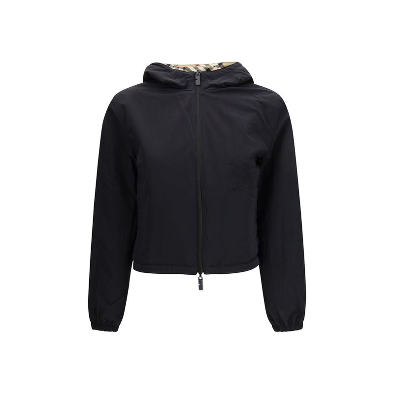 Veste Croisée Réversible en Polyester Beige Burberry