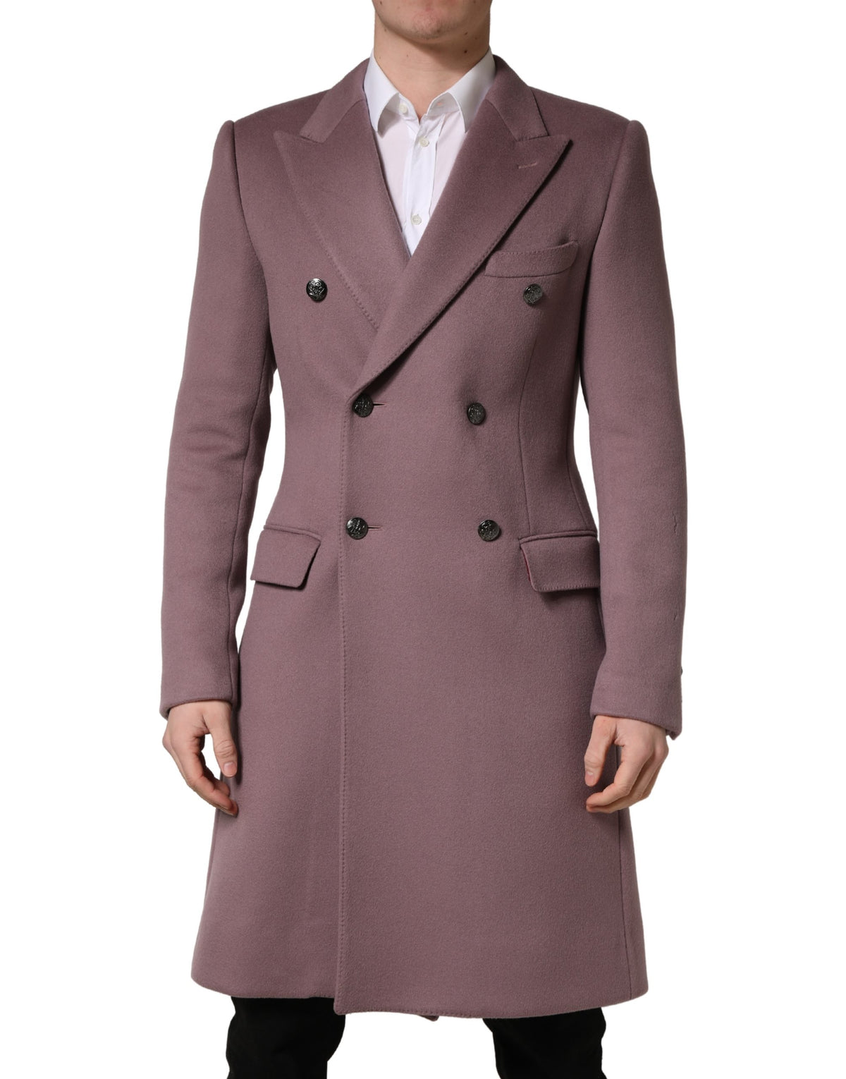 Dolce & Gabbana Manteau Trench Double Boutonnage Marron Homme