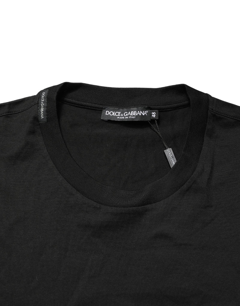 Dolce & Gabbana Black Crew Neck Sleeveless Tank Top T-shirt