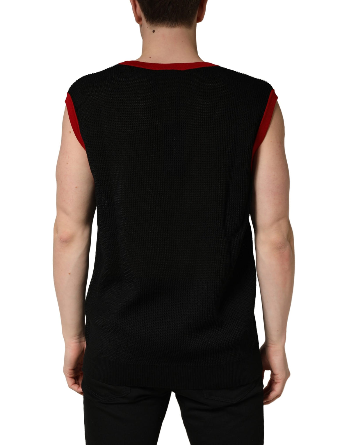 Dolce & Gabbana Débardeur Homme Col Rond Sans Manches Noir