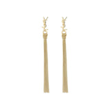Saint Laurent Bo Pompons Gold Brass Earrings