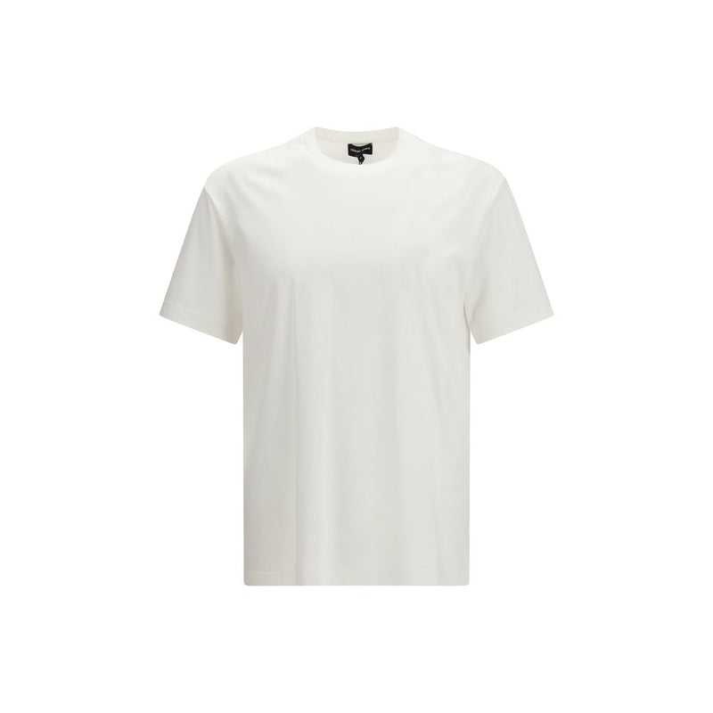 Giorgio Armani White Cotton T-Shirt for Men