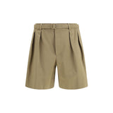 Shorts Bermuda Saint Laurent en Coton Beige