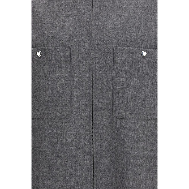 Valentino Garavani Gray Polyester Coat for Men - Contemporary Style