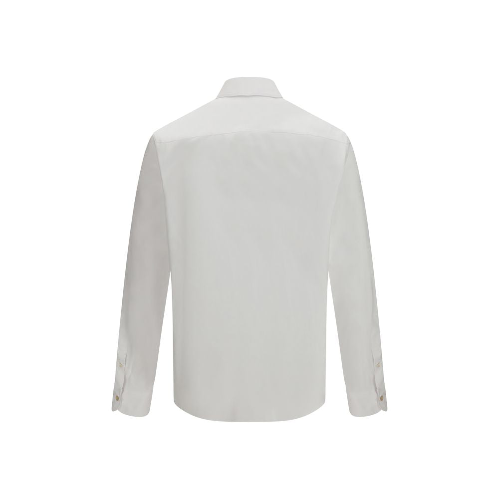 Valentino White Cotton Dress Shirt for Men