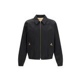 Valentino Garavani Black Cotton Bomber Jacket for Men