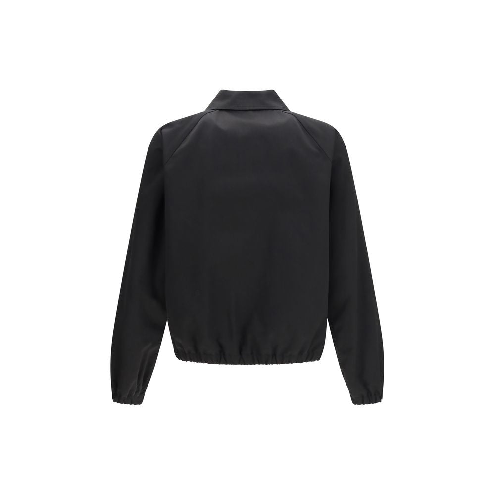 Valentino Garavani Black Cotton Bomber Jacket for Men