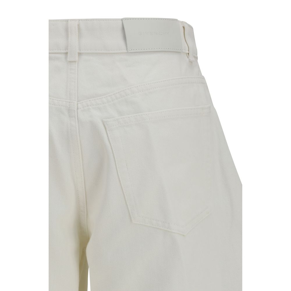 Givenchy Women's White Cotton Denim Jeans - SS26