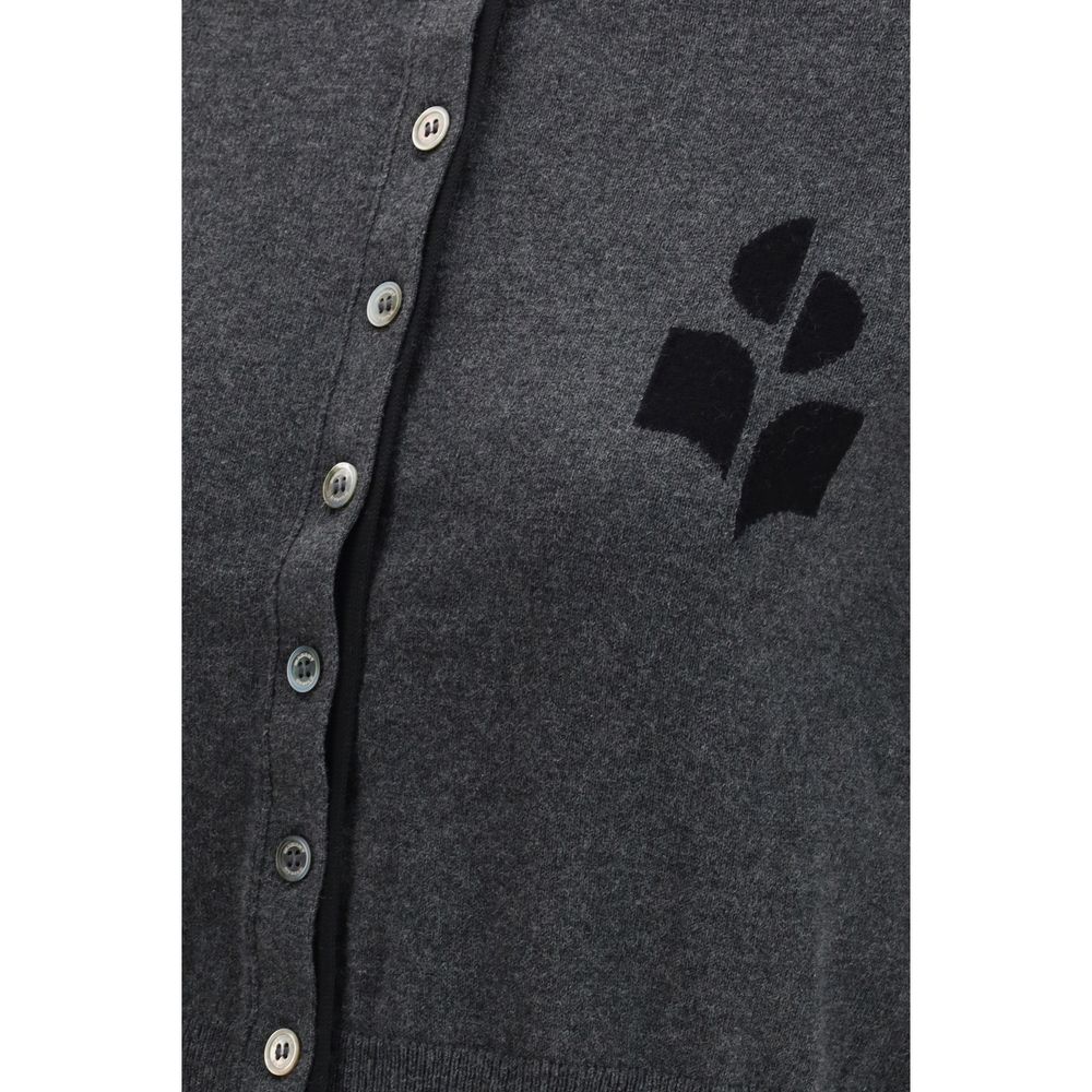 Isabel Marant Étoile Lona Gray Cotton Cardigan for Women