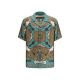 Chemise Dolce & Gabbana en soie à motifs multicolores