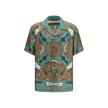 Chemise Dolce & Gabbana en soie à motifs multicolores