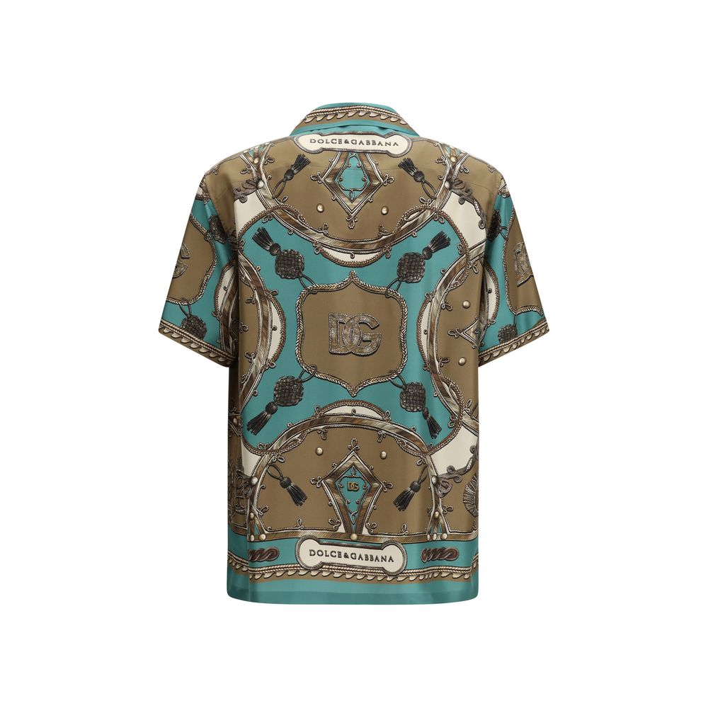 Chemise Dolce & Gabbana en soie à motifs multicolores