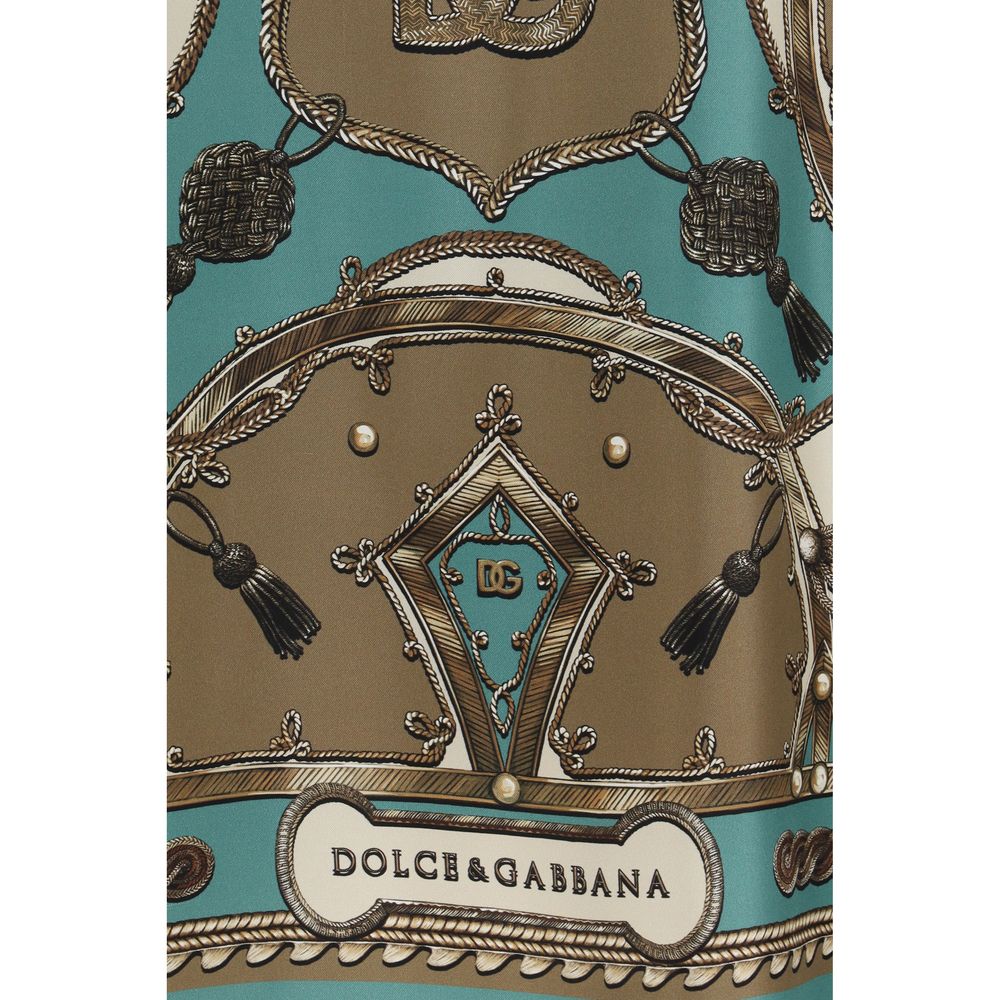 Chemise Dolce & Gabbana en soie à motifs multicolores