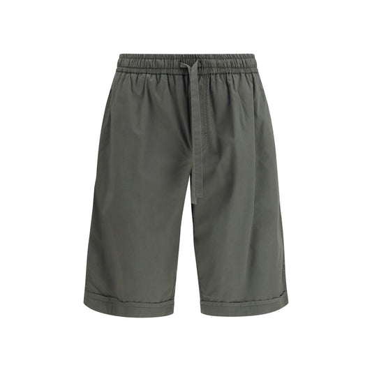 Dolce & Gabbana Grijze Katoenen Bermudashort