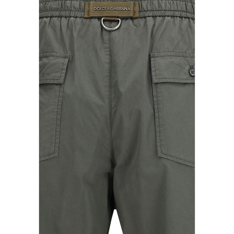 Dolce & Gabbana Grijze Katoenen Bermudashort