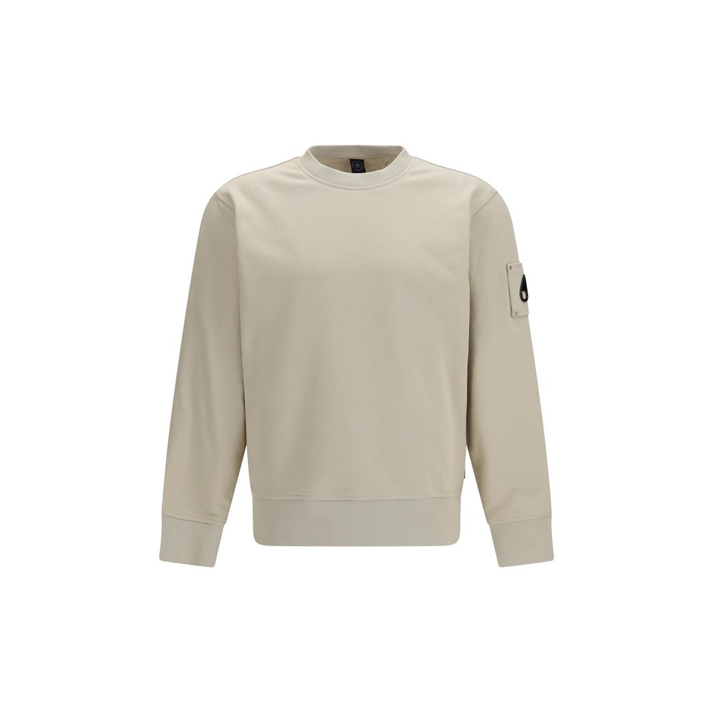 Moose Knuckles Hartsfield Beige Cotton Sweatshirt