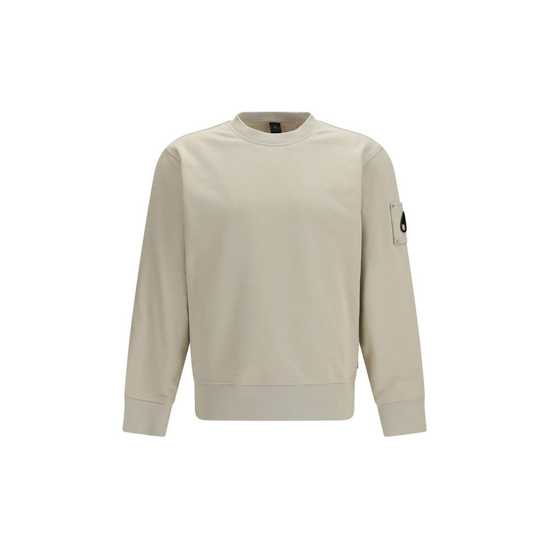 Moose Knuckles Hartsfield Beige Cotton Sweatshirt